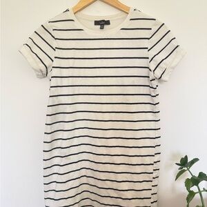 Lulu's Striped Black and White Mini Dress